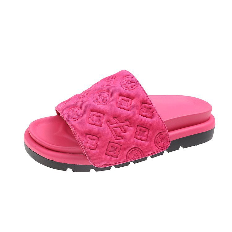 Women's Summer Outer Wear Word Presbyopic Bread Sandals