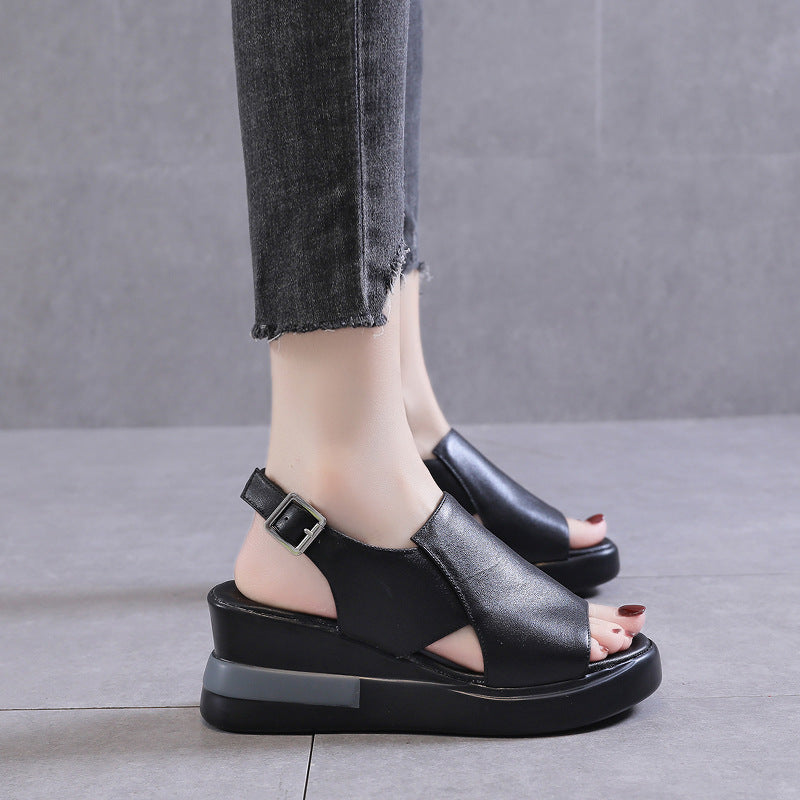Women's Platform Summer Wedge Peep Toe Fashion Classy Sandals