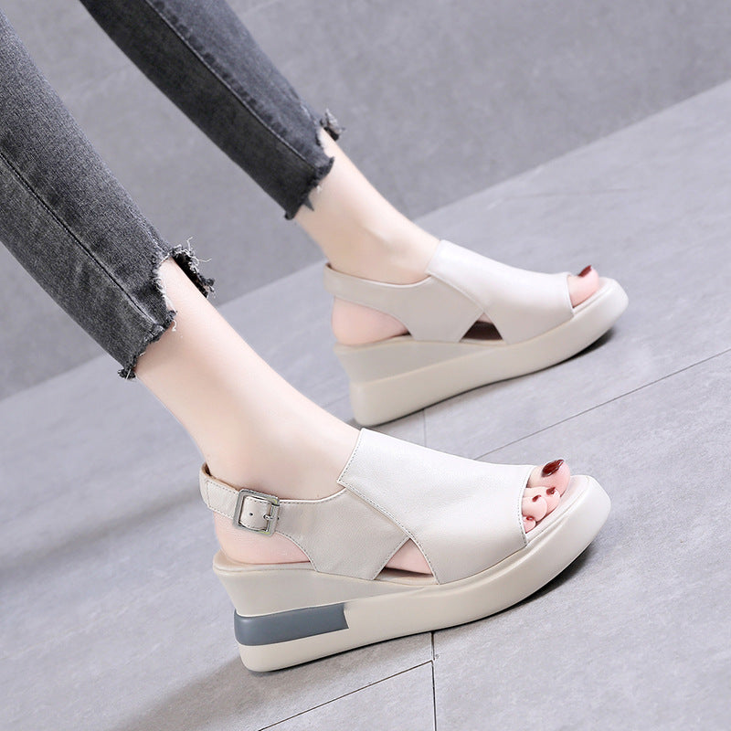 Women's Platform Summer Wedge Peep Toe Fashion Classy Sandals
