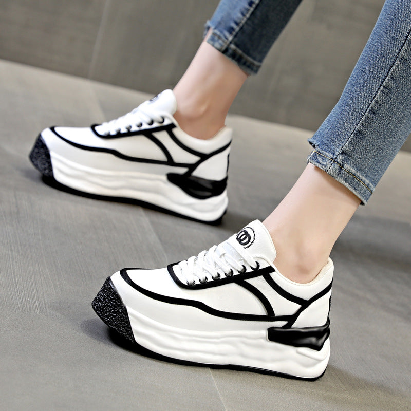 Durable Women's Hidden White Dad Fashionable Casual Shoes