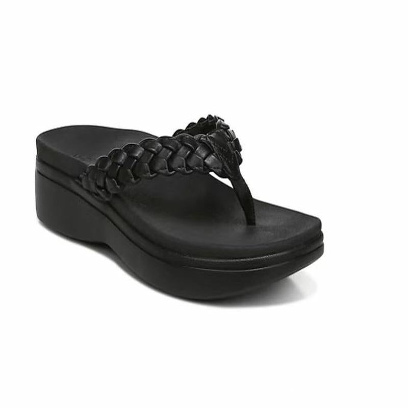Women's Summer Wedge Platform Flip-flops Soft Bottom Slippers