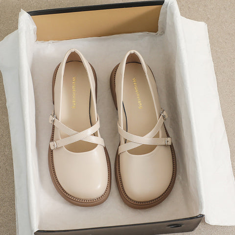 Women's Mary Jane French Cute Preppy Style Loafers