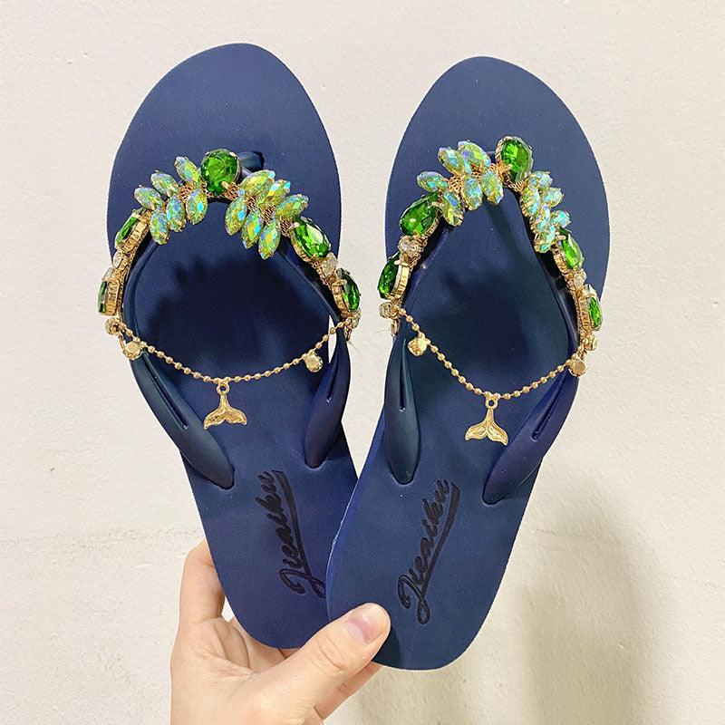 Women's Outer Wear Korean Flip-flops Beach Sandals
