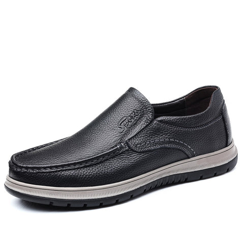 Men's Slip On Slip-on Lofter Soft Bottom Leather Shoes