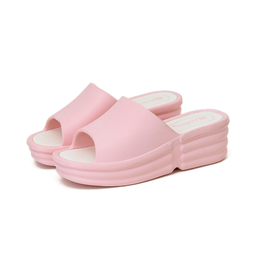 Classy Comfortable Fashionable Outdoor Wear Wedge Slippers