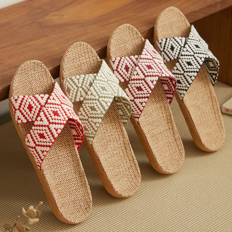 Women's Household Cotton And Summer Fort Home Couple House Slippers