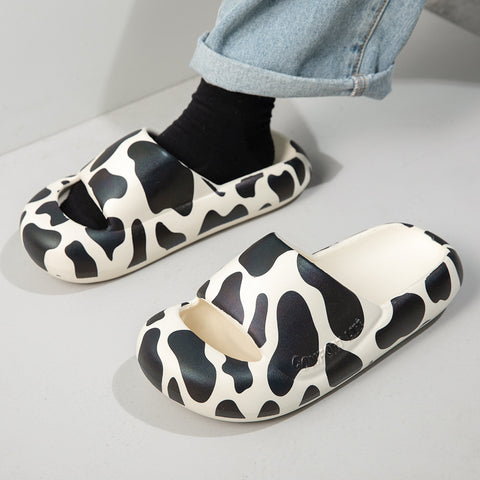 Feeling Closed Toe Thick Bottom Couple Home Use House Slippers