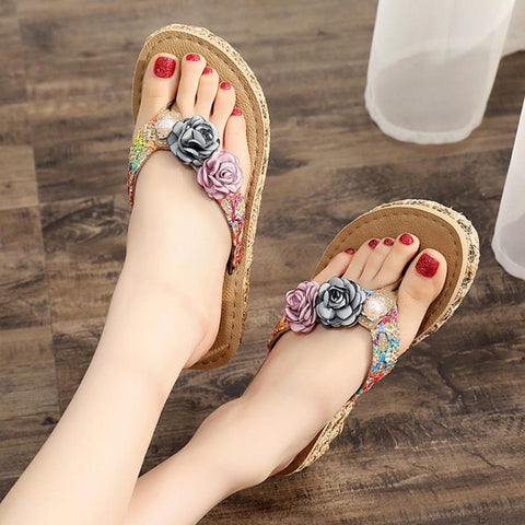 Women's Summer Fashion Outdoor Flip-flops Thick-soled Slippers