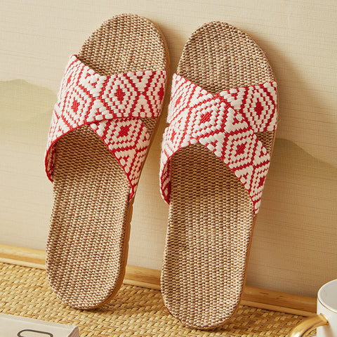 Women's Household Cotton And Summer Fort Home Couple House Slippers