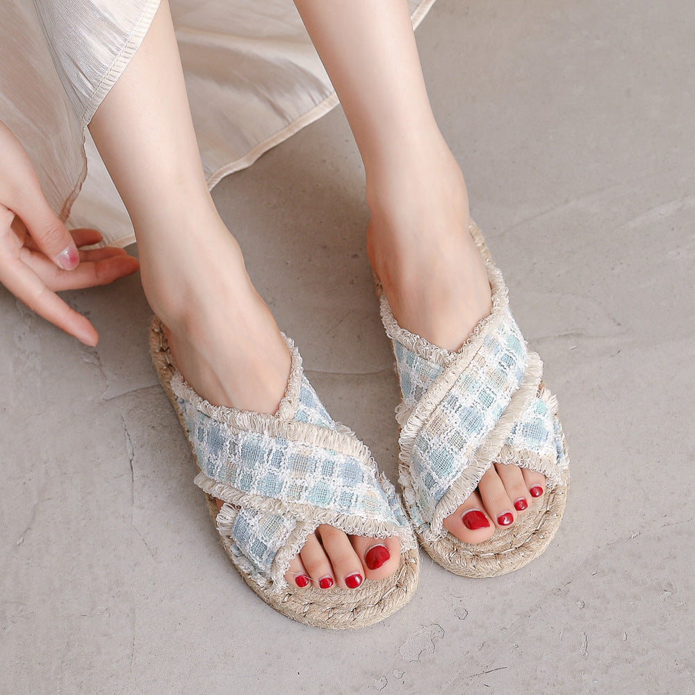 Fashion Durable Women's Summer Linen Fisherman Sandals