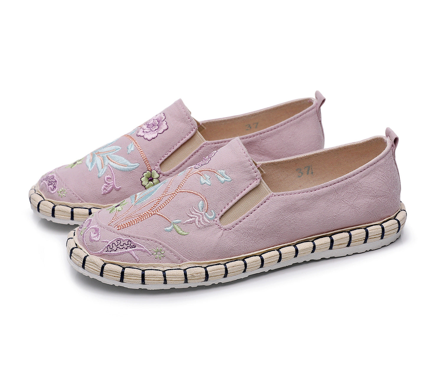 Women's Strong Cloth Soles Ethnic Style Breathable Soft Bottom Canvas Shoes