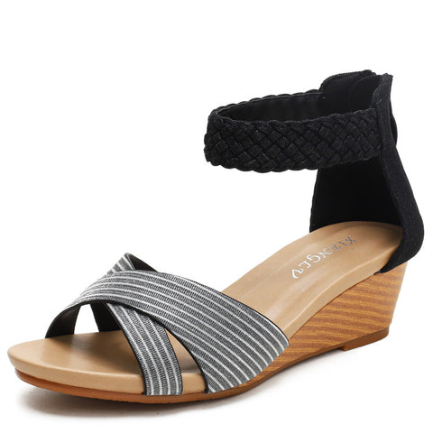 Women's Summer Fairy Wind Woven Roman Sandals