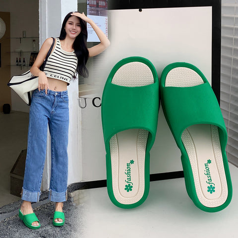 Classy Comfortable Fashionable Outdoor Wear Wedge Slippers