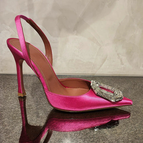 Toe Open Spring Pointed Stiletto Hollow Heels