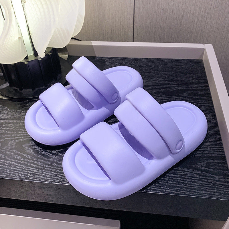 Women's & Men's Korean Style Summer Outdoor Thick-soled Beach House Slippers