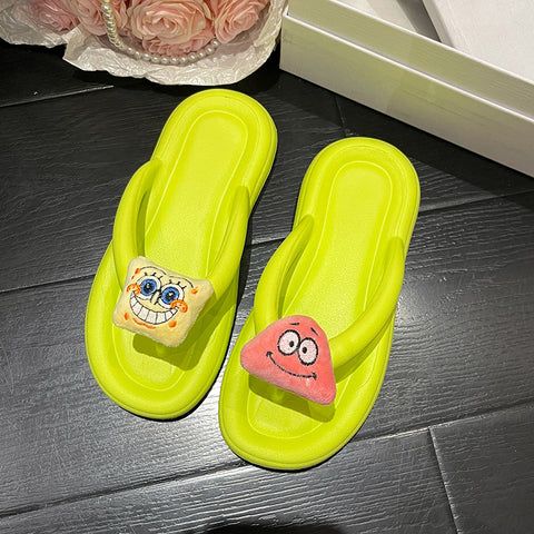 Women's Super Cute Spring Cartoon Flip-flops Loafers