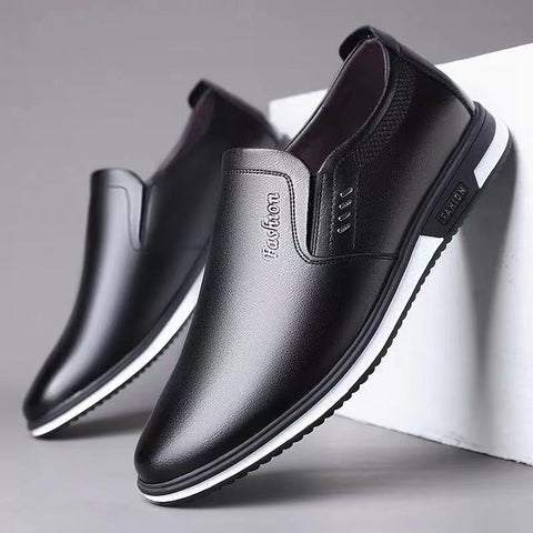 Men's Soft Bottom Business Summer British Fashion Leather Shoes