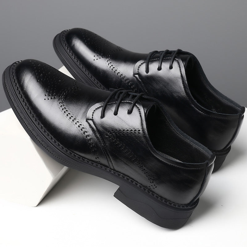 Men's Brogue Studio Graphy Best Man Groom Leather Shoes