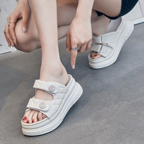 Women's Style Outer Wear Summer Fairy Platform Slippers