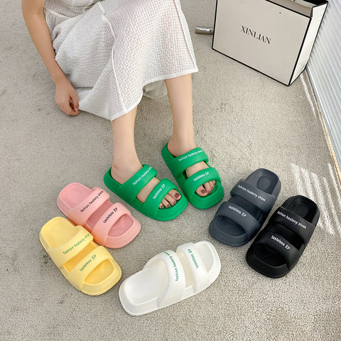 Trendy Graceful Women's Fashionable Thick-soled Couple Slippers