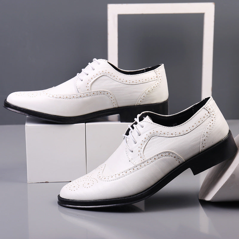 Popular Men's Carved Business Formal Wear Leather Shoes