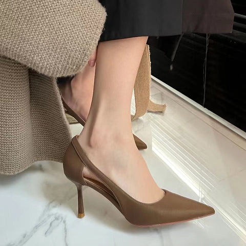 Women's High Korean Patent Stiletto Professional Heels