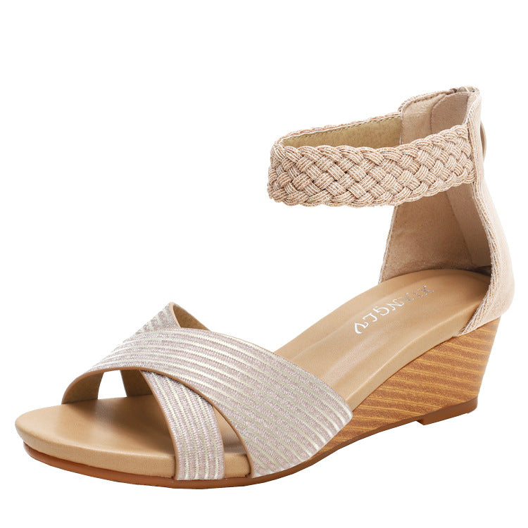 Women's Summer Fairy Wind Woven Roman Sandals