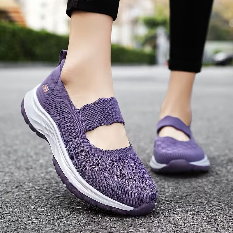 Pretty Cloth Breathable One Pedal Mesh Canvas Shoes